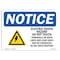 Signmission Safety Sign, OSHA Notice, 10" Height, Electric Shock Hazard Sign With Symbol, Portrait OS-NS-D-710-V-11641 - alternate 1